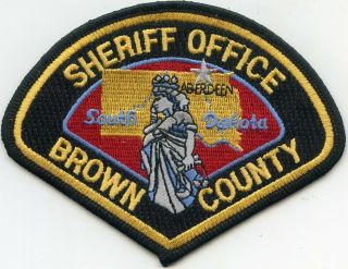 Brown County South Dakota Sd Sheriffs Office Sheriff Police Patch