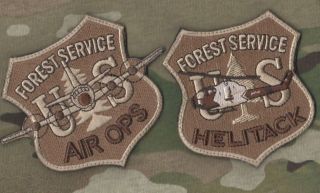 Us Fire Hotshot Crew Fighter Burdock 2 - Patch Set: Forest Svs Air Ops,  Helitack
