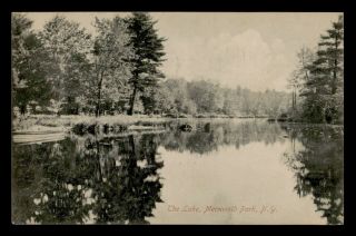 Dr Who 1910 Merriwold Park Ny Lake Postcard C57405