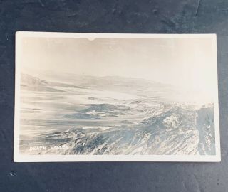 Vintage Real Photo Postcard,  View Showing Death Valley,  California