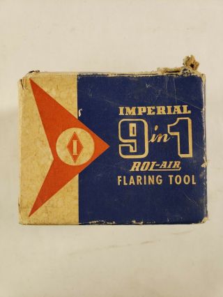 Vintage Imperial Rol Air 900 - Fa (9 In 1) Flaring Tool Box Instructions