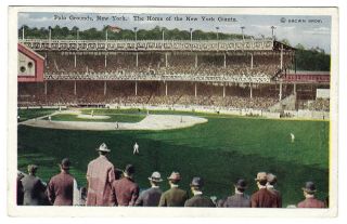 Polo Grounds,  York,  The Home Of The York Giants Baseball Team