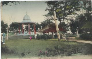 China Early 1900s Postcard Public Garden In Shanghai