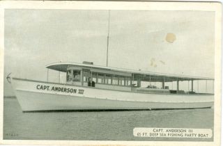 Panama City Fl The Capt.  Anderson Iii,  65 Ft Deep Sea Fishing Party Boat
