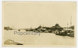 Pre Ww2 1929 Photograph Philippines Manila Pasig River Wharf Sharp Photo
