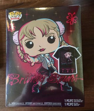 Funko Pop Britney Spears Box Set With Pop And Large T - Shirt Target Exclusive