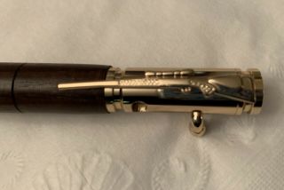 Hand Turned 30 Caliber Pen With Bolt Action