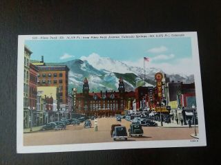 Vintage Color Postcard 1940 