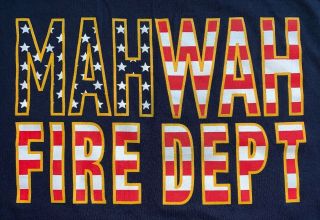 Mahwah Fire Department Bergen County Jersey T - Shirt 4 Xl Fdny