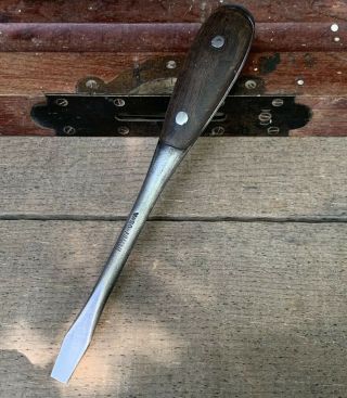 Vintage Irwin (us Of A) " Perfect Handle " Screwdriver Carpenter Tool Mechanics