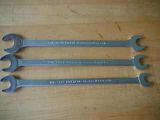 3 Vintage Proto Los Angeles Mfd Tappet Wrench Set 3430 3426 3425