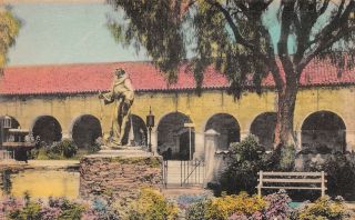 C22 - 7587,  Where The Spirit Of The Mission Pardre Lingers,  Ca. ,  Postcard.