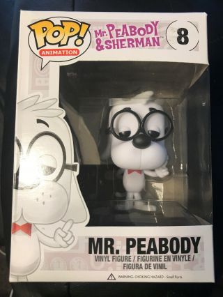 Mr Peabody From Mr Peabody & Sherman Funko Pop 8 Rare Vaulted Vinyl Figure Rare
