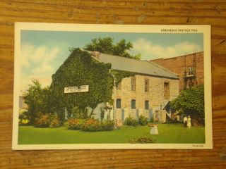 Vintage Postcard Old Commissary Building,  Fort Smith,  Arkansas