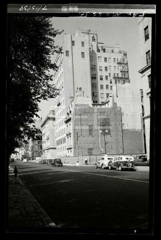 1939 5th Ave 66th St Manhattan Nyc York City Old Photo Negative 16p