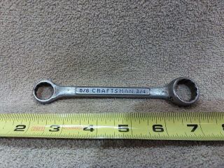 Vintage Usa Made Craftsman V - Series Stubby Box End Wrench 5/8 " X 3/4 "