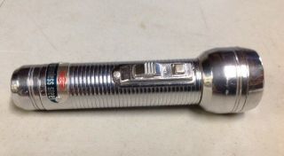 Vintage Ray - O - Vac Stainless Steel Flashlight - 2 " C " Cells