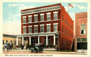1920 The Hotel Dixie In Cave City,  Ky Kentucky Pc