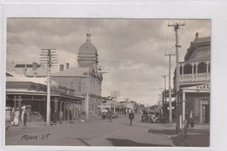 Vintage Postcard Main St Port Augusta South Australia 1920s Rppc