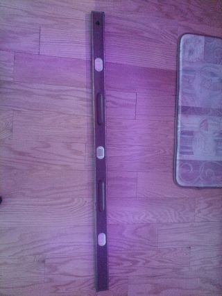 Vintage Mayes 48 " Wooden Level With Brass Trim