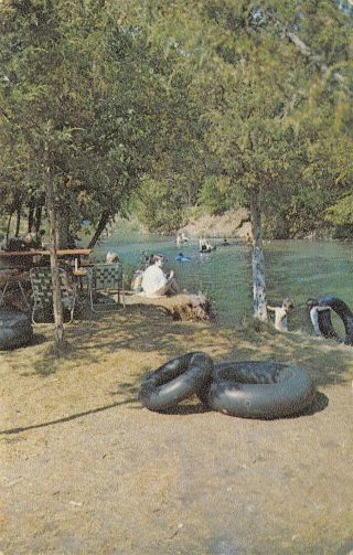 Somerset Wisconsin Float - Rite Park Apple River Camping Inner Tubes 1960s Pc