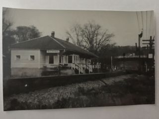 Buchanan Virginia C&o Rr Station Railroad Depot B&w Real Photo Postcard Rppc