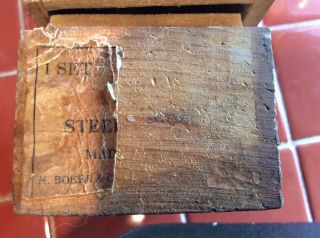 H.  Boker Vintage Steel Letter And Number Stamps - 1/8th Inch 8