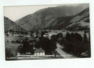 Co Empire Colorado Antique Real Photo Rppc Post Card View At Berthoud Pass Entr