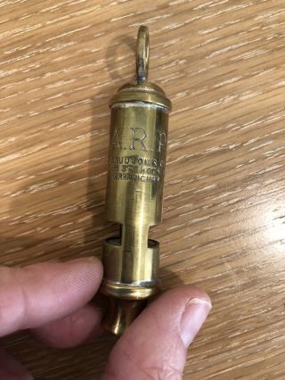 Antique Arp Brass Police Whistle