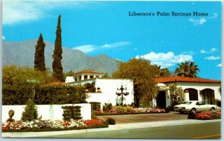 Palm Springs,  California Postcard " Liberace 