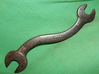Vintage,  Old 8 - 1/4 " S Style Open End Wrench Marked 5/8 X 11/16,  And Metric