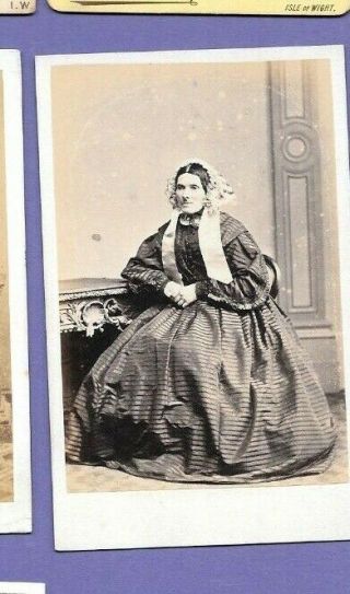 Victorian Lady Vintage Old Cdv Photo Johnson Of Blackburn Ll2