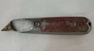 Vintage Stanley No.  199 Utility Knife Fixed Blade Made In Usa