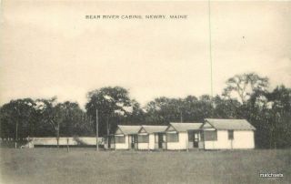1940s Bear River Cabins Newry Maine Artvue Postcard 3912