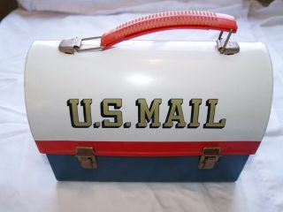 Vintage 1960 ' s U.  S.  Mail Dome Metal Lunch Box My Zip Code NO.  is 2