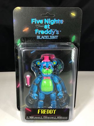 Five Nights At Freddys Blacklight Freddy Action Figure Fnaf Funko