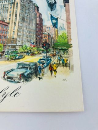 Vintage Postcard The Carlyle Hotel York City NYC NY Mid Century Modern 2