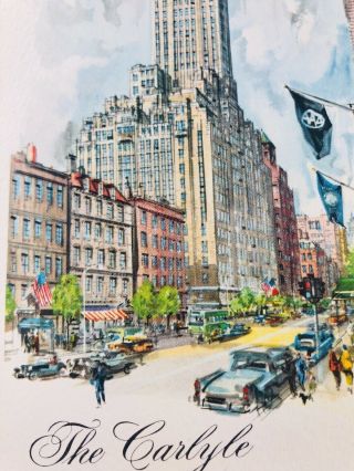 Vintage Postcard The Carlyle Hotel York City NYC NY Mid Century Modern 4