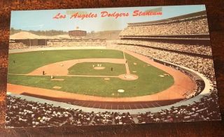 1962 Los Angeles Dodgers Baseball Stadium Los Angeles California Post Card Mlb