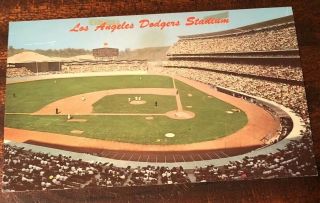 1962 Los Angeles Dodgers Baseball Stadium Los Angeles California Post Card MLB 4