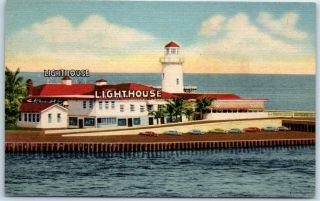 Miami,  Florida Postcard The Lighthouse Restaurant Baker 