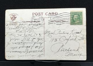Postcard Clapsaddle Signed From an Old Sod International Art Posted 1909 2