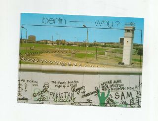 Berlin Germany Berlin Wall With East German Watchtower 1990 