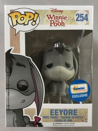 Funko Pop Eeyore Flocked Exclusive.  Disney’s Winnie The Pooh Limited Edition