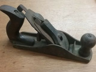Vintage Antique Unmarked Hand Plane Wood Planer Made In Usa