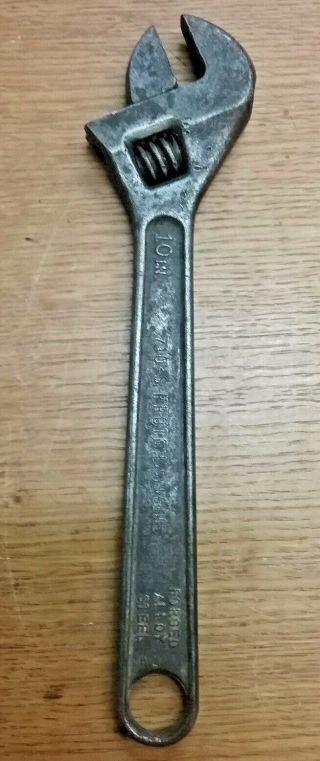 Vintage Proto Los Angeles 10 " Long Adjustable Crescent Wrench 710s