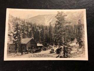 Azo Rppc Photo Postcard - Colorado - Glen Cove Inn Pikes Peak Auto Highway 1920 Cars