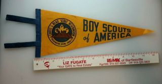 BSA Vintage Curtis S.  Read Scout Reservation Washington Irving Council Pennant 3