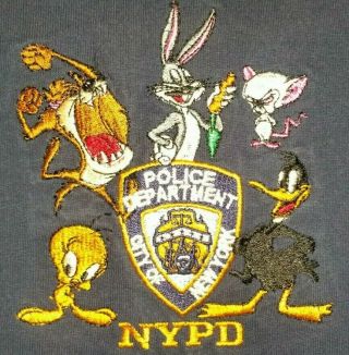 Nypd York City Police Department Nyc T - Shirt Sz 3xl Looney Tunes