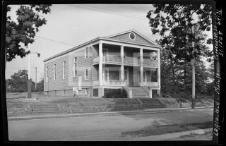 1931 Legion Hall Main St Tottenville Staten Island Nyc Old Photo Negative U26